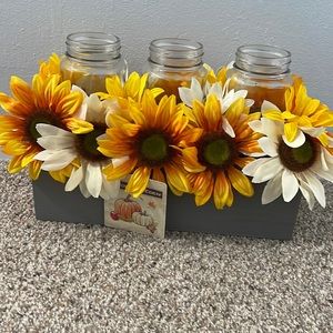 Gardeners Eden Sunflower Planter-like Box w/ 3 Jars